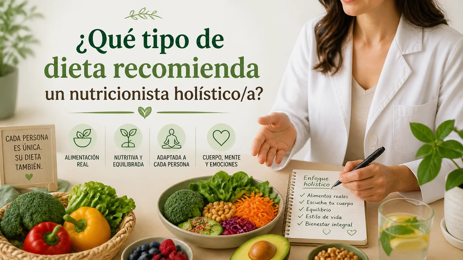 ¿qué tipo de dieta recomienda un nutricionista holístico/a?