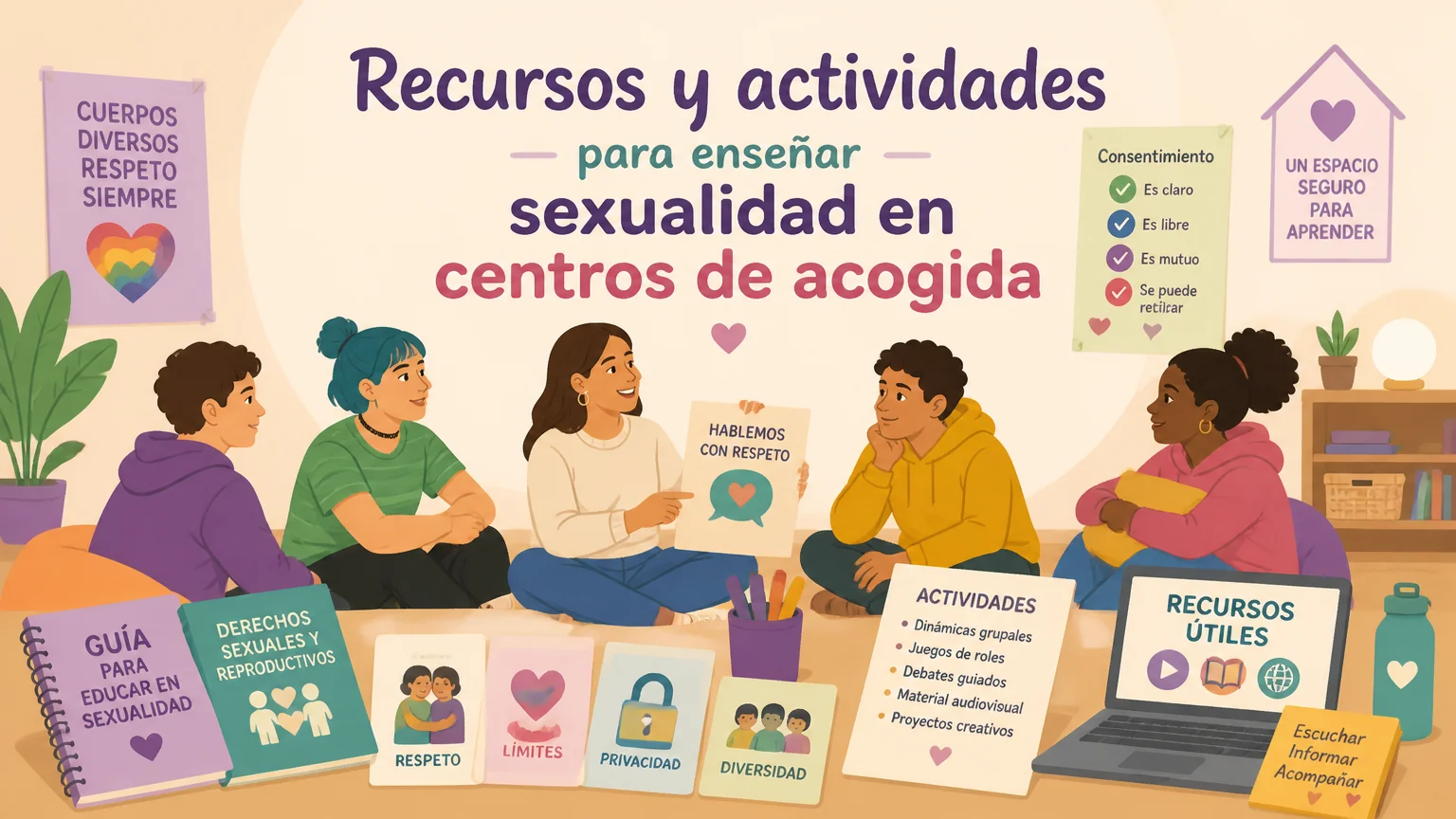 Recursos y actividades para enseñar sexualidad en centros de acogida - sexualidad centro acogida