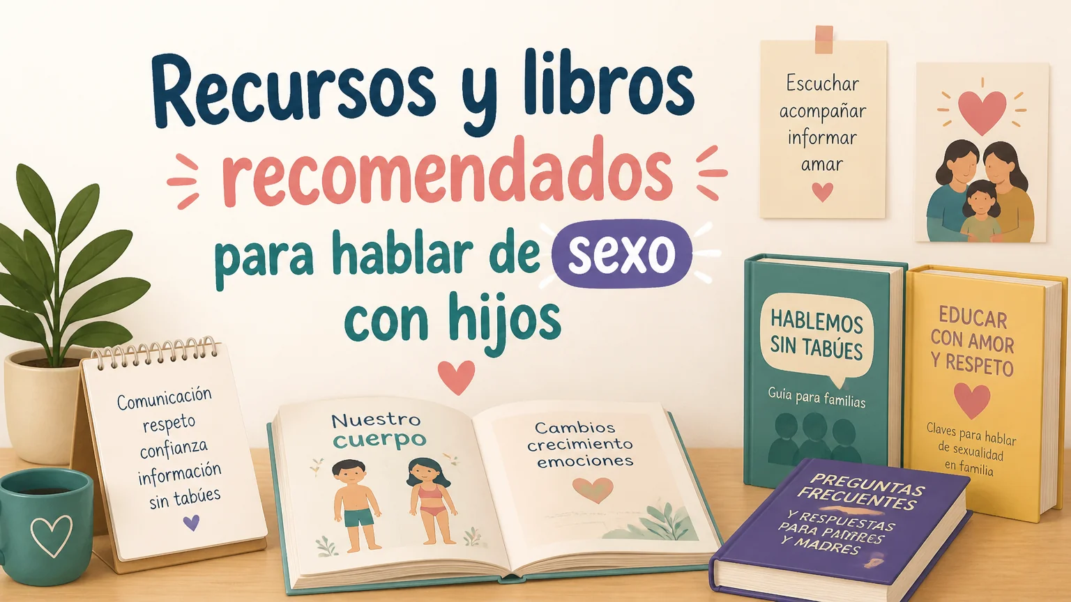 Recursos y libros recomendados para hablar de sexo con hijos - hablar sexo hijo