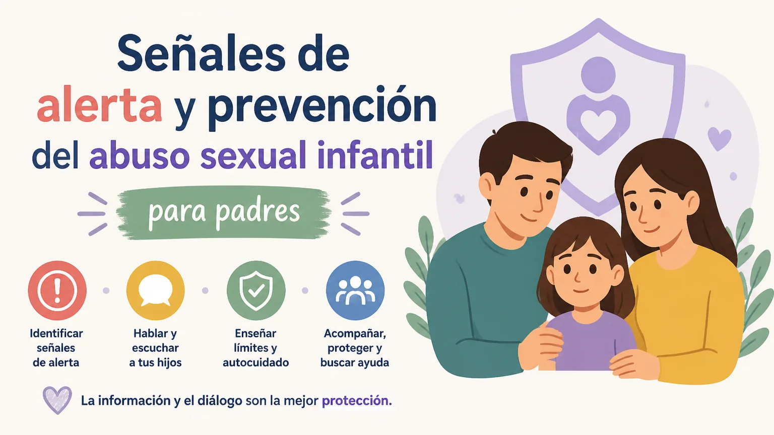 Señales de alerta y prevención del abuso sexual infantil para padres - educacion sexual padres