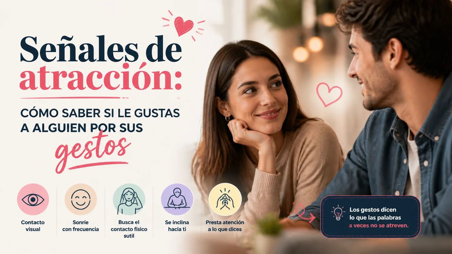 Señales de atracción: cómo saber si le gustas a alguien por sus gestos - comunicacion no verbal