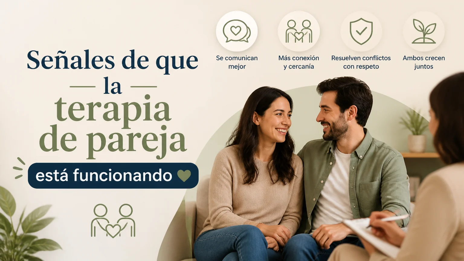 Señales de que la terapia de pareja está funcionando