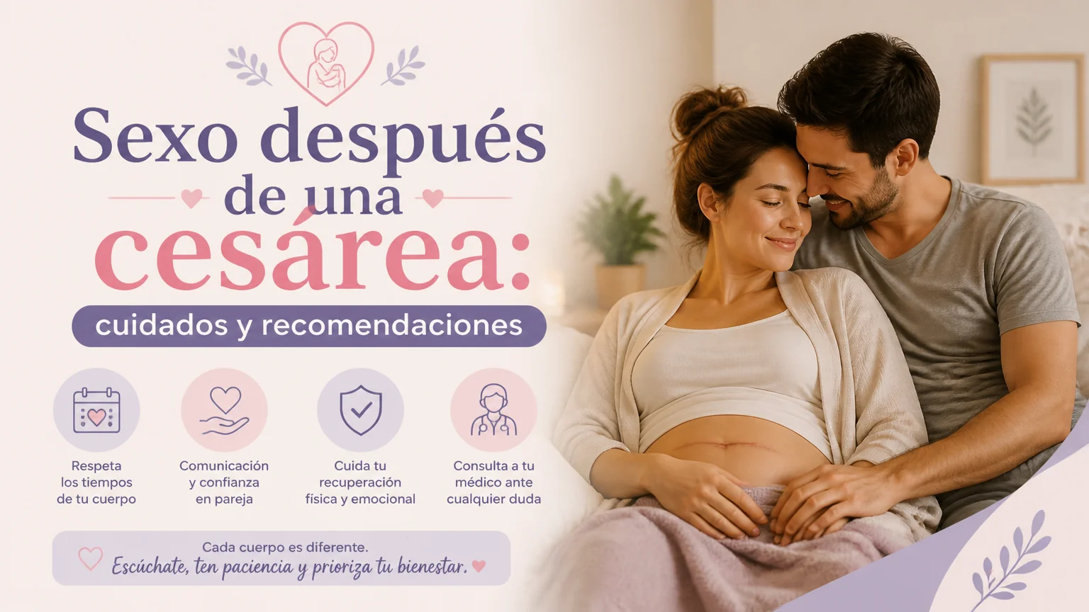Sexo después de una cesárea: cuidados y recomendaciones - sexo embarazo postparto