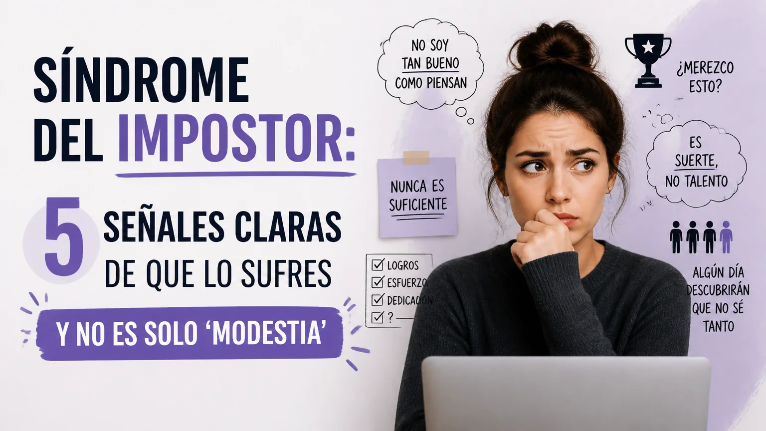 Síndrome del impostor: 5 señales claras de que lo sufres y no es solo 'modestia - sindrome impostor