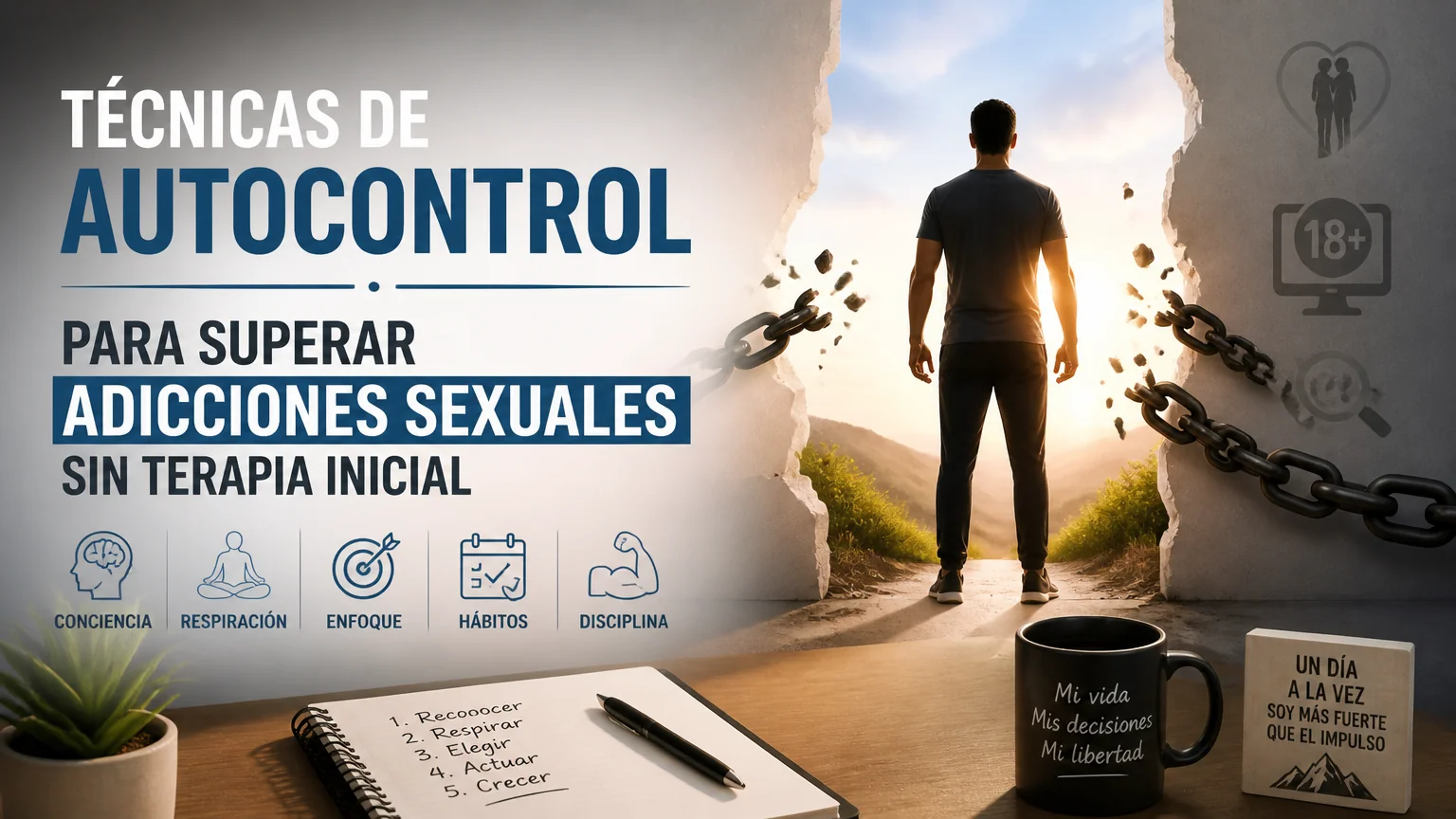Técnicas de autocontrol para superar adicciones sexuales sin terapia inicial - superar adicciones sexuales