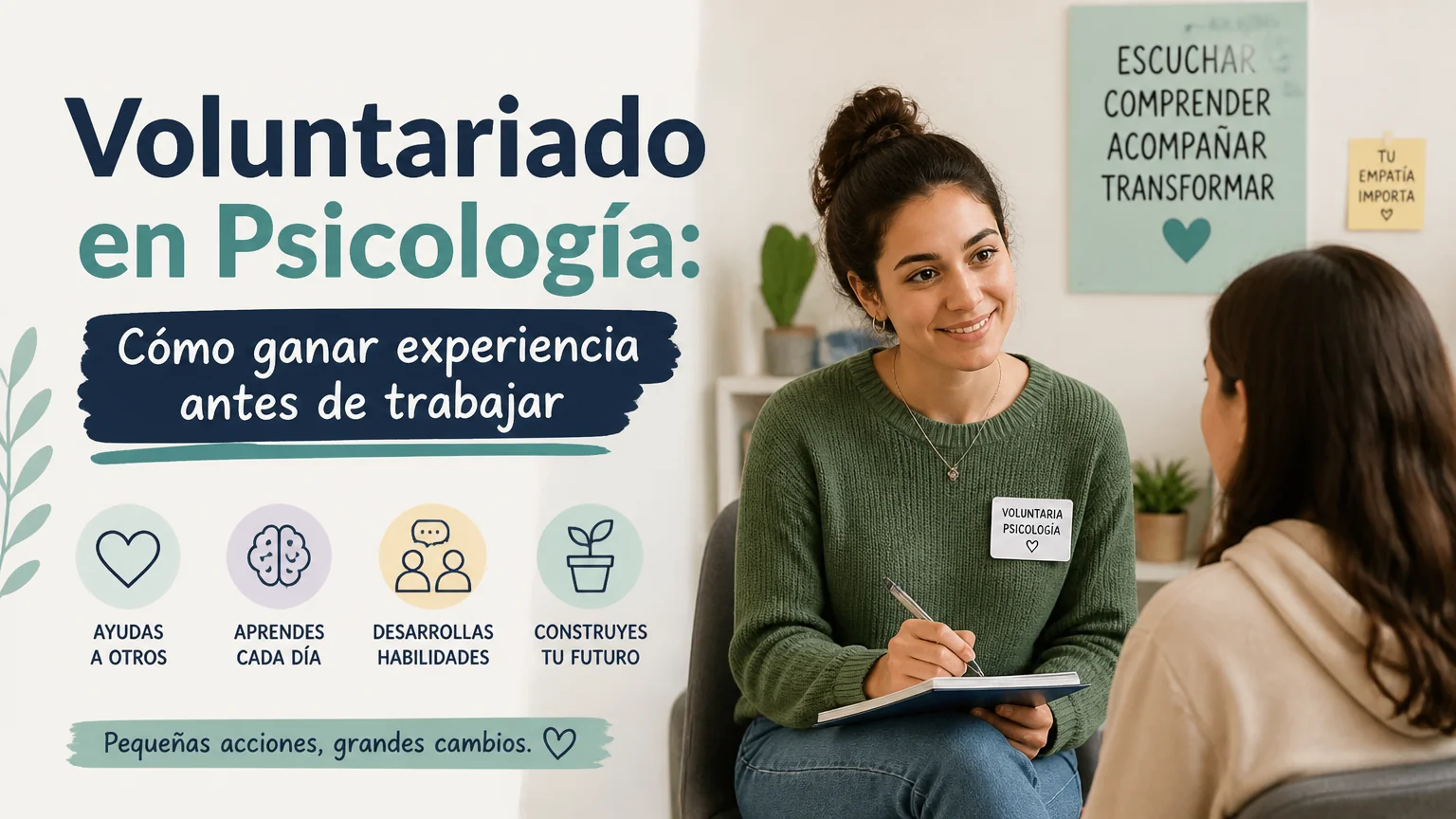 Voluntariado en psicología: cómo ganar experiencia antes de trabajar - psicologia practica